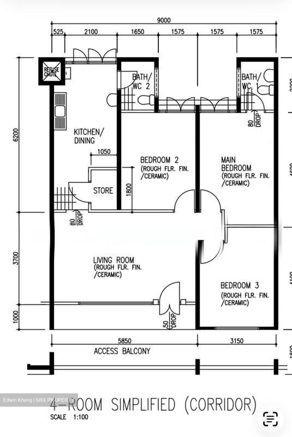 Blk 157 Siglap East (Bedok), HDB 4 Rooms #597367541